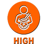 High Risk - Immediate driving suspension pending retraining.